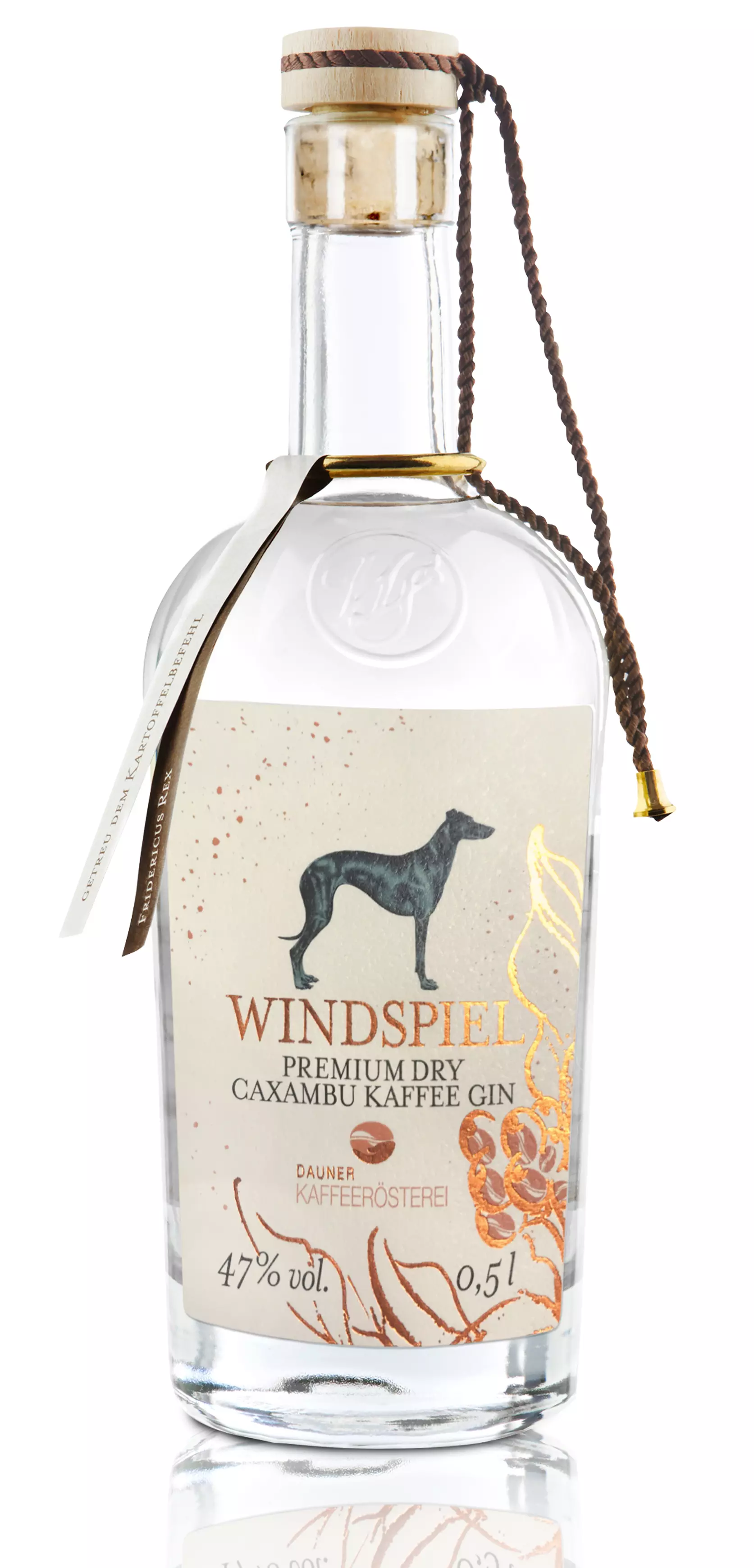 Windspiel Premium Dry Caxambu Kaffee Gin 47% 0,5l