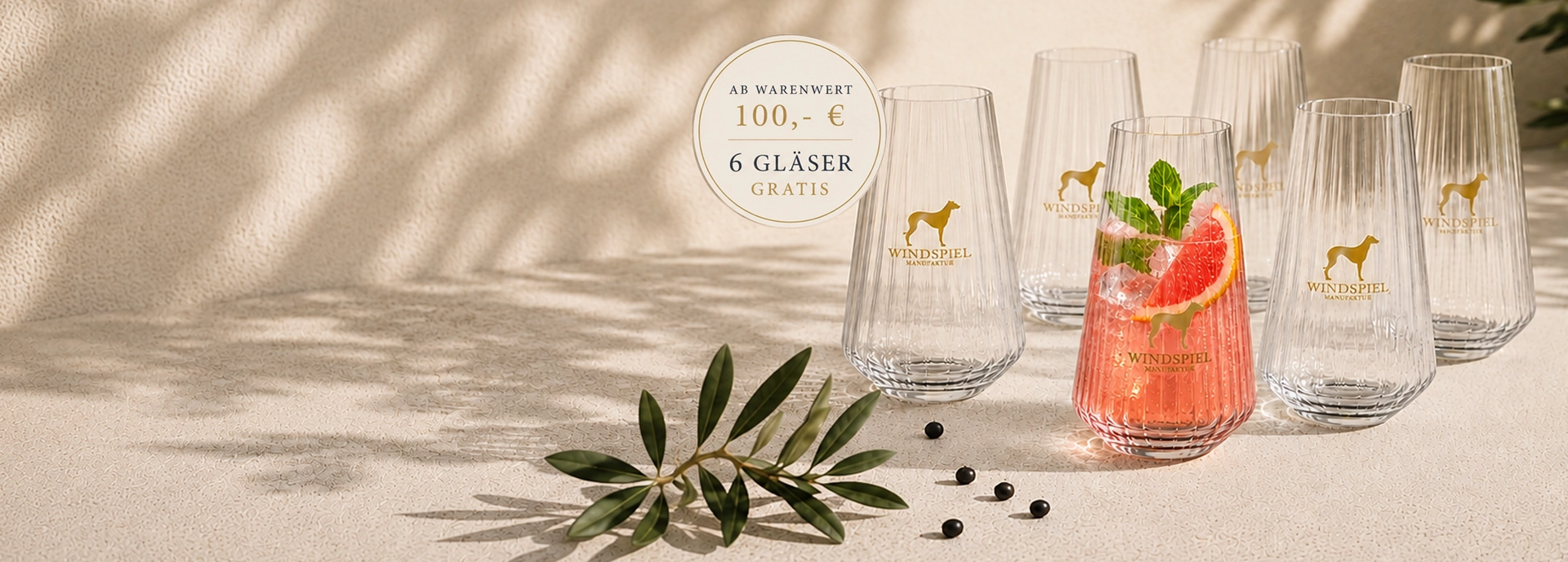 Slider Gläser gratis