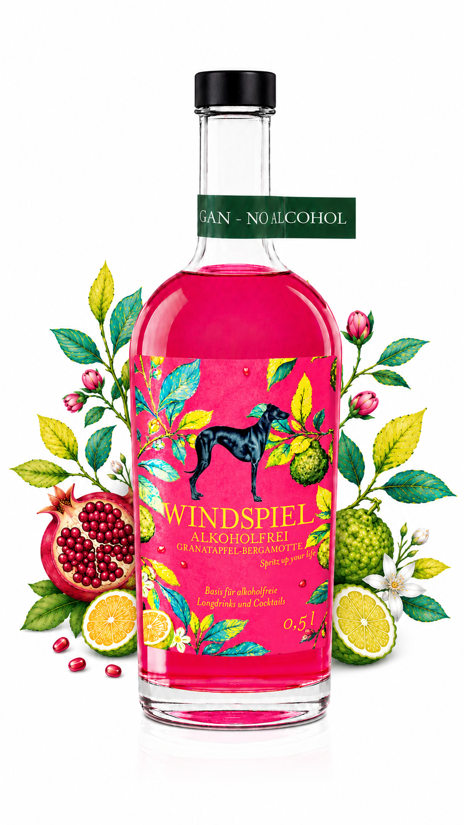 Windspiel Alkoholfrei Granatapfel-Bergamotte - Spritz up your Life