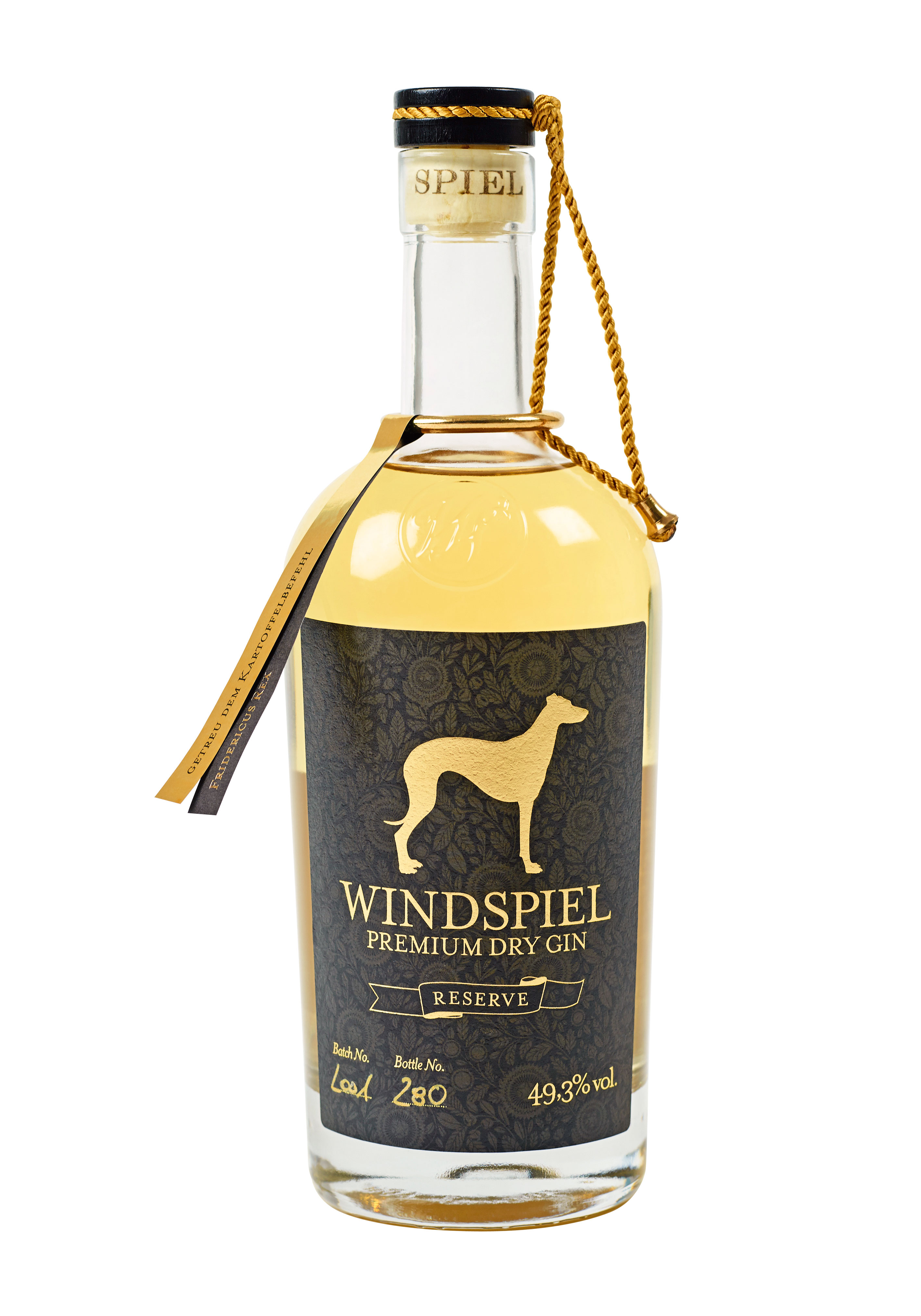 Windspiel Premium Dry Gin Reserve 49,3% vol. 0,5 Liter