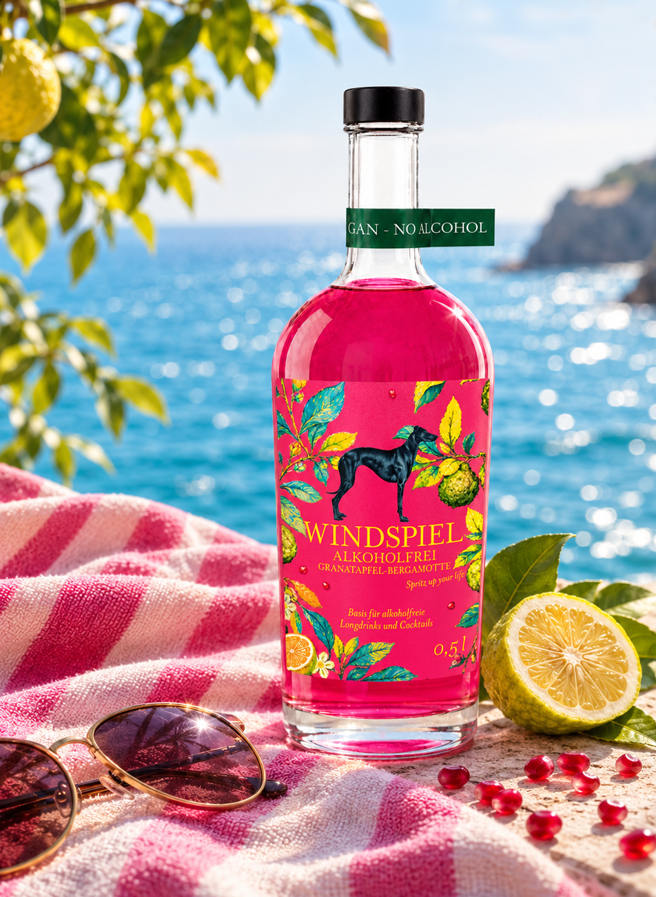 Windspiel Alkoholfrei Granatapfel-Bergamotte - Spritz up your Life